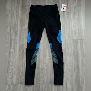 Shape FX Black and Blue Leggings